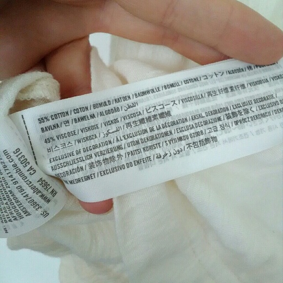 Hollister boho embroidered ivory crop top - Picture 7 of 7